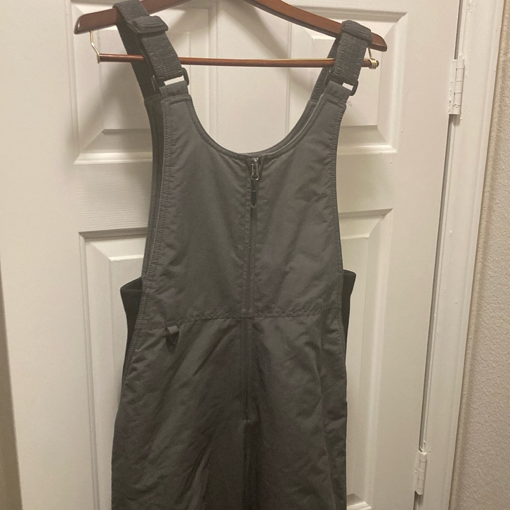 Women’s Gray White Sierra Ski Bibs / Snow Bibs